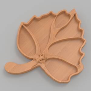 3D модель для станка с ЧПУ   - Менажница Лист С Ящерицей