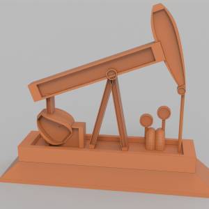 3D модель для станка с ЧПУ   - Нефтекачка