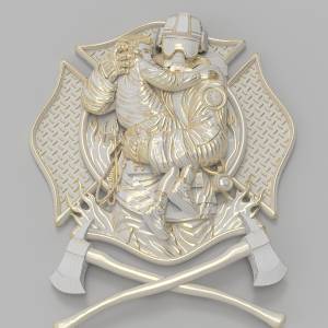 3D модель для станка с ЧПУ   - Пожарный