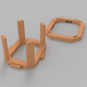 3D модель  - Табурет Трансформер