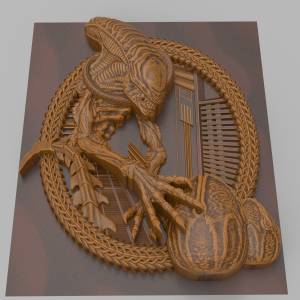 3D модель для станка с ЧПУ   - Чужой