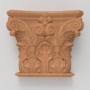 3D модель для ЧПУ  Капитель 41