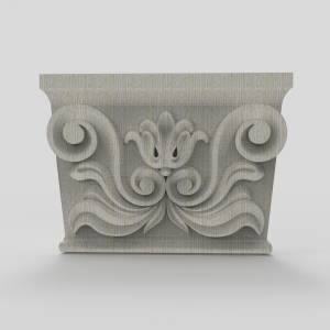 3D модель для ЧПУ  Капитель 44