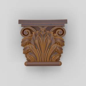 3D модель для станка с ЧПУ  Капитель 46