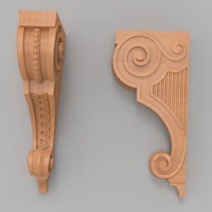 3D ЧПУ модель Кронштейн 123