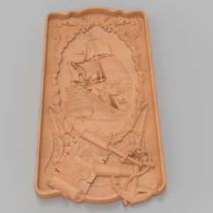 3D модель Нарды-корабль