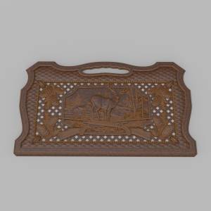 3D модель Нарды-с оленями