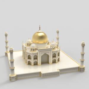 3D модель  Таджмахал