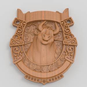 3D  модель Подкова бык