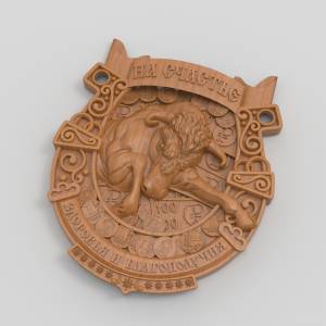 3D  модель Подкова бык 2021 на счастье 3