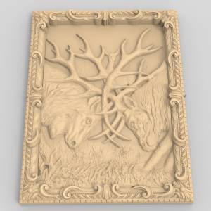 Панно оленья сватка