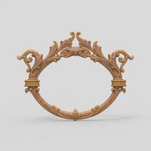 3D модель Обрамление для зеркала4