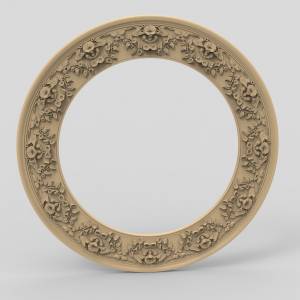 3D ЧПУ модель Обрамление для зеркала12