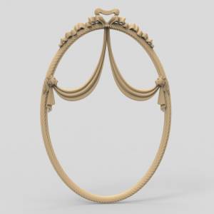 3D ЧПУ модель Обрамление для зеркала14