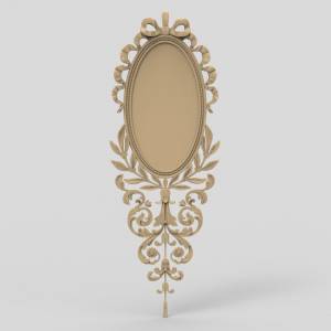 3D ЧПУ модель Обрамление для зеркала15