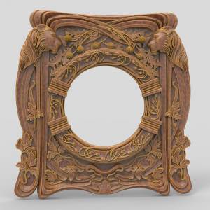 3D модель для станка с ЧПУ  Обрамление для зеркала16