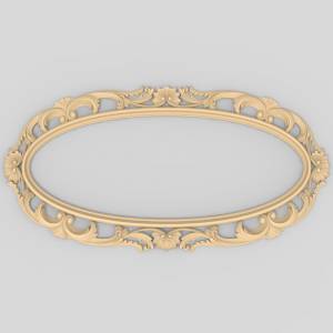 3D ЧПУ модель Обрамление для зеркала22