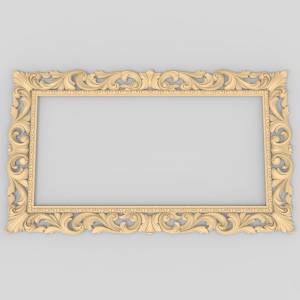 3D ЧПУ модель Обрамление для зеркала26