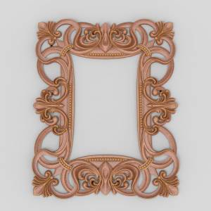 3D ЧПУ модель Обрамление для зеркала30
