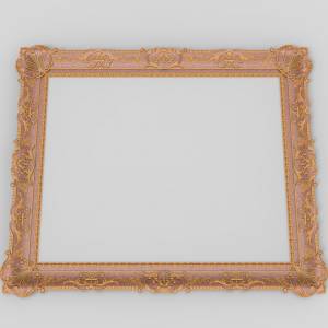 3D модель для станка с ЧПУ  Обрамление для зеркала34