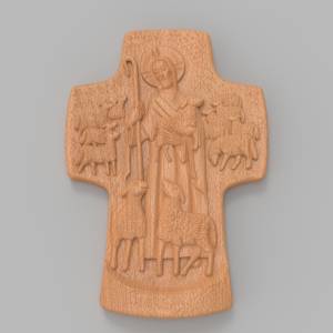 Купить 3D модель Добрый Пастырь христианский крест - Бесплатно