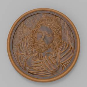 3D ЧПУ модель Иисус панно за 150р.