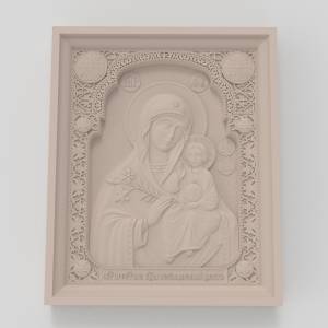 3d stl Икона Богородицы  Неуведаемый цвет