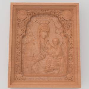 stl модель Икона Богородицы Иверская