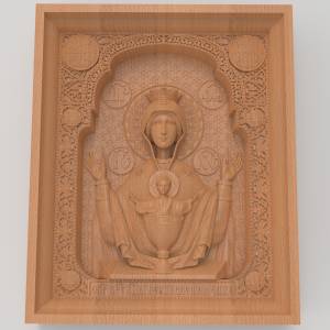 ЧПУ модель Икона Богородицы Неупиваемая чаша