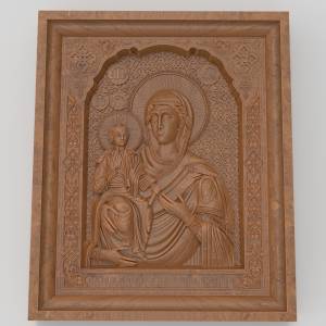 3D модель икона Божьей Матери Троеручица