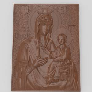модель для станка с ЧПУИкона Иверская Божья Матерь (2)