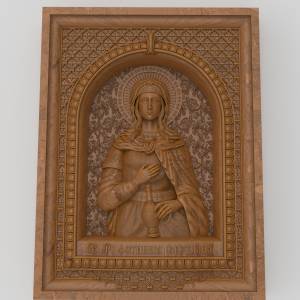 3D модель Икона Мученица Фотина