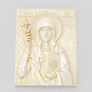 3d stl Икона Святая Нина