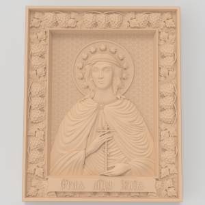 3D модель Икона Святая Юлия 2