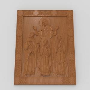 ЧПУ модель Икона_Мученицы_Вера_Надежда_Любовь_и_мать_их_София