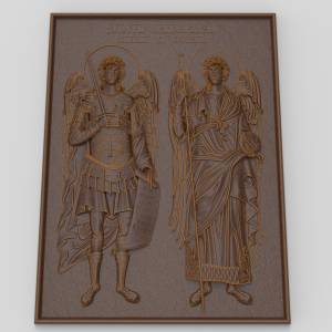 stl модель Св.Архангелы Михаил и Гавриил беспл