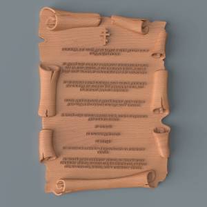 3D ЧПУ модель 10 заповедей