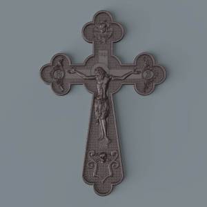 3D модель Крест резной 15