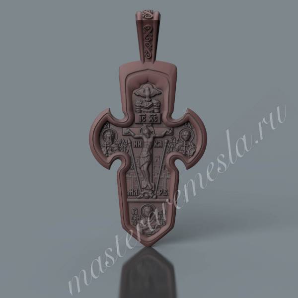 модель для 3D станков ЧПУ Крестик нательный 1 3D модель для станка с ЧПУ  Крестик нательный 1