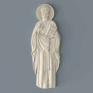 3D ЧПУ модель Николай чудотворец ростовая