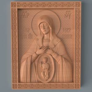 модель для CNC  станков Икона Богородицы в родах помощница по лучшей цене.