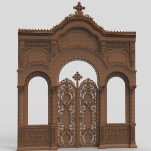3D модель  Иконостас малый 23