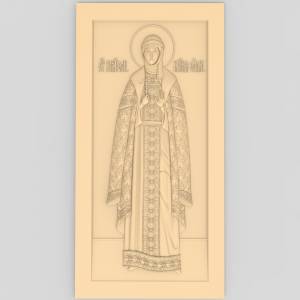 3D модель для ЧПУ   Икона Святая Ольга