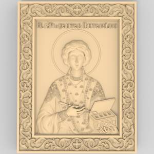 Купить 3D модель Икона Пантелеймон