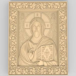 3D модель для ЧПУ  Икона Спас вседержитель