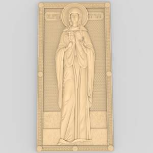 3D модель для ЧПУ  Икона Святая Татьяна