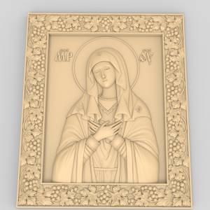 3D ЧПУ модель Икона Умиление