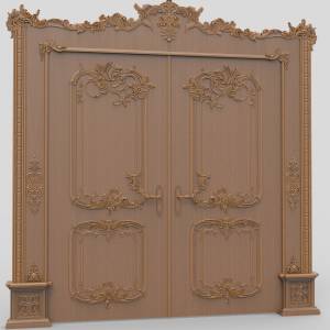 3D модель для ЧПУ  Дверь 3