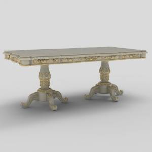 3д модель Стол резной обеденный 2