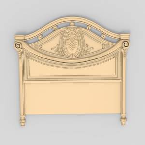3D ЧПУ модель Спинка для кровати 5